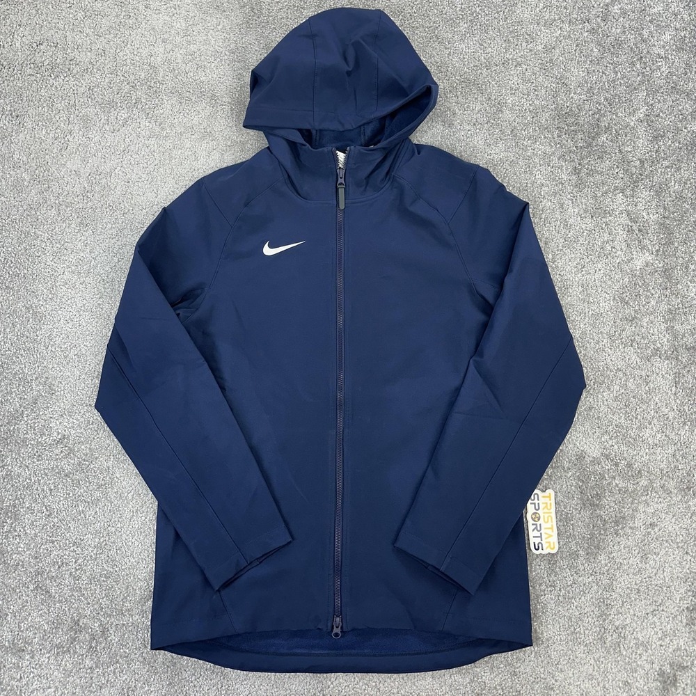 Nike Therma-FIT Jacket Mens Small Navy Hooded Full Zip Fleece Warm CT2693-419